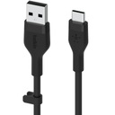 Кабель Belkin Boost Flex USB-A — USB-C, гибкий и прочный, 2 м, с зажимом
