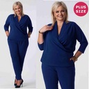 ELEGANCKI Kombinezon damski Plus Size WYSZCZUPLAJĄCY (44-54) 50 5XL