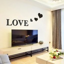 3D Acrylic Mirror Wall Stickers DIY Art Home Decor