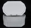 Rosenthal White Maria Рыбное блюдо 34x23 см
