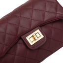 Prešívaná kožená kabelka Vezze Festa Bordová Pohlavie Výrobok pre ženy