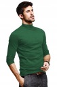 Элегантный мужской свитер с высоким воротником WXM 5XL зеленый