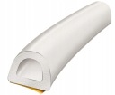 РЕЗИНОВЫЙ УПЛОТНИТЕЛЬ ДЛЯ ОКОН, ДВЕРЕЙ, ПРОФИЛЬ Д, БЕЛЫЙ 6м