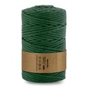 Нитка WAS плетеная хлопковая 5мм, 100м, бутылочно-зеленый