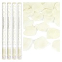 4 ТРУБКИ ДЛЯ КОНФЕТТИ, ЛЕПЕСТКИ РОЗ, КРЕМ, XL