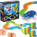 TOR SAMOCHODOWY ŚWIECĄCY FLUORESCENCYJNY WYŚCIGOWY AUTKO LEDOWE ELASTYCZNY