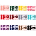 Наклейки для дизайна ногтей, украшения для пальцев ног, полные обертывания