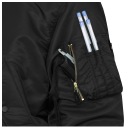 ВОЕННАЯ КУРТКА ПИЛОТА MA1 BASIC US ARMY FLEK FLYERS MIL-TEC BLACK 5XL