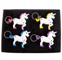 БРЕЛОК «ЕДИНОРОГ СО ЗВУКОВОЙ ПОДСВЕТКОЙ, РАЗНЫЕ ЦВЕТА», НАБОР ИЗ 4 ШТ.