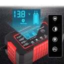 ЗАРЯДНИЙ ПРИСТРІЙ DO AKUMULATOROW АВТОМОБІЛЬНИХ 12V 6A LCD ЧЕРВОНА 7 ZABEZPIECZEN  (18447477287) фото min 10