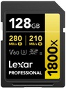Карта памяти SD Lexar 1800x SDXC U3 128 ГБ