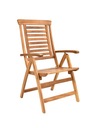 Terasový nábytok agátové drevo set Ascot so skladacími stoličkami komplety Farba iná farba