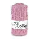 Плетеная нить для макраме ColiNea 100% хлопок, 3мм 100м, розовая