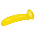 Żółty banan gładkie żelowe dildo z przyssawką Model BI-017007