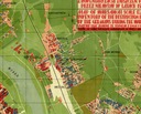 Старый план разрушения Варшавы 1949 года. 50х40см