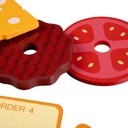 Большой деревянный сортировщик-головоломка для гамбургеров-ресторанов 8 шт. 10 карточек для детей