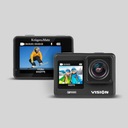 Спортивная камера 4K 60FPS Kruger&Matz Vision P400, аксессуары для камеры, пульт дистанционного управления