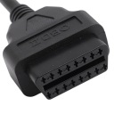 PRZEDLUZKA OBD2 OBDII 16PIN MESKI NA 2ZENSKI ПРОДОВЖУВАЧ КАБЕЛЬ АДАПТЕР  (18176493392) фото min 7