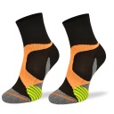 Носки для бега RUN4 – Coolmax – черно-оранжевые