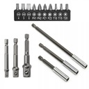 НАБОР БИТ 16шт. АДАПТЕР ДЛЯ УДЛИНИТЕЛЕЙ БИТ ДЛЯ ОТВЕРТОК ДРЕЛ