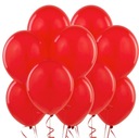 Пастельные воздушные шары КРАСНЫЕ 1-99 украшения для свадьбы, дня рождения, БОЛЬШИЕ 10 шт.