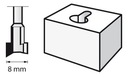 Профильная фреза DREMEL (655) для отверстий из быстрорежущей стали диаметром 8,0 мм.