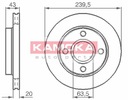 DISCOS ZAPATAS PARTE DELANTERA KAMOKA MAZDA 121 3 