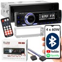 АВТОМОБИЛЬНЫЙ РАДИО 1-DIN RDS BLUETOOTH USB AUX МИКРОФОН ДИСТАНЦИОННЫЙ КОМПЛЕКТ АККУМУЛЯТОРОВ