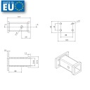 АДАПТЕР КУЛАКА ФАРКОПУ 85X45MM->2″USA 51X51MM DO FIAT FULLBACK 2015-2019  (18788913607) фото min 6