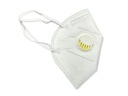 100 ШТ. МАСКА KN95 FFP2, БЕЛАЯ, АНТИВИРУСНАЯ, С КЛАПАНОМ