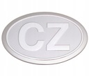 NAKLEJKA EMBLEMAT ALUMINIOWY CZECHY CZ CHROM 3D