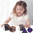 MAGIC CUBE ANTISTRESOVÁ KOCKA 72 VZORY TVARY FAREBNÉ PUZZLE Výška produktu 6.2 cm