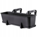 БАЛКОННАЯ ЯЩИКА 60 см ЦВЕТОЧНЫЙ ВАЗ ПОДСТАВКА ДЛЯ ЦВЕТОВ БАЛКОННЫЕ РУЧКИ