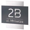 TABLICZKA ADRESOWA NUMER DOMU ALUMINIUM 32x32cm