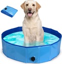 Bazén pre psa zvieratká skladací ľahký silný 140x30 Farba odtiene modrej