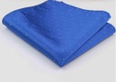 POCKET квадратный, носовой платок синий с серебряными точками