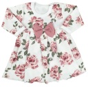 Детское платье-боди Ретро Роза, размер 74