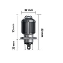 ŽIAROVKA HS1 H4 LED BIELA PX43T MOTOR SKÚTER MOTOCYKEL ŠTVORKOLKA Katalógové číslo dielu LB574W