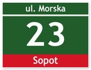 Адресная тарелка с домом № 40x30 см.