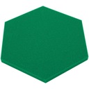 Акустическая стеновая панель Hexagon, зеленая, 3 см, полиуретановая губка, репетиционная комната