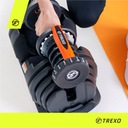 Регулируемая гантель TREXO 24 кг черная HT-18792699