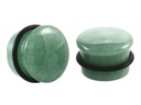 Пробка туннельная Нефритовый зеленый камень уплотнительное кольцо 10 мм