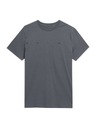 Pánske tričko 4F Športové Bavlnené Basic Na Každý Deň Dominujúca farba sivá