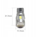 СВЕТОДИОДНАЯ ЛАМПА 6 SMD 5630 W5W T10 ЛИНЗА CANBUS