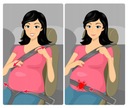 Адаптер ремня безопасности для беременных.