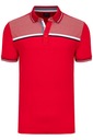 KOSZULKA MĘSKA POLO POLÓWKA CZERWONA SPORTOWA: XXL