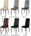 Stół rozkładany i 6 krzeseł tapicerowanych WELUR Kolor korpusu stołu dąb naturalny