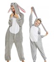 Teplé pyžamo králik zajac uši kigurumi oblečenie zateplené prevlek Značka Inna marka