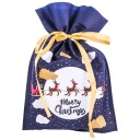 Рождественский подарочный пакет синий