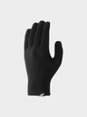 Zimné rukavice 4F 4FAW23AGLOU047 20S - ČIERNA, L/XL Dominujúca farba čierna